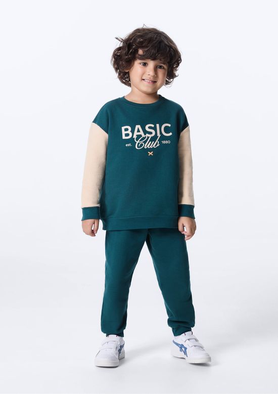 Foto do produto: Conjunto Manga Longa Infantil Menino Toddler - Verde