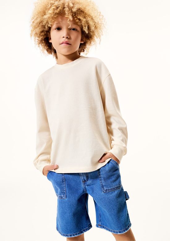 Foto do produto: Bermuda Jeans Infantil Menino - Azul