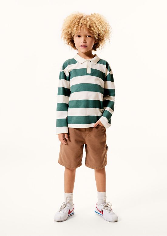 Foto do produto: Bermuda Infantil Menino Em Sarja - Marrom