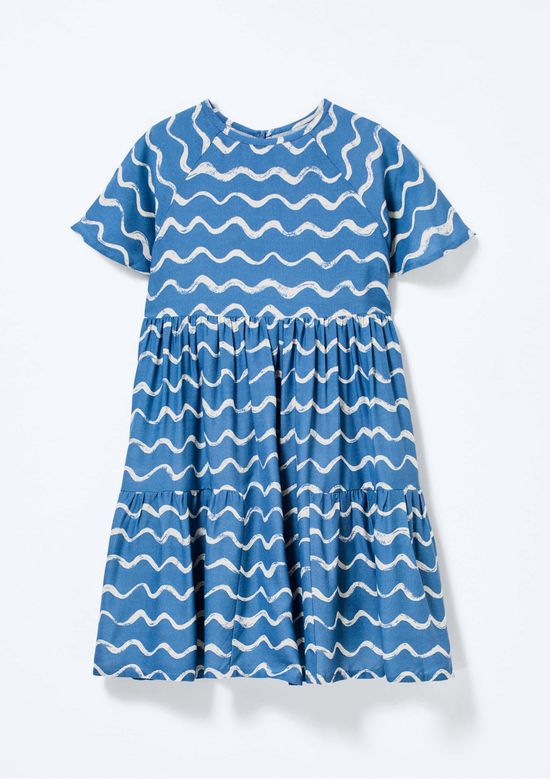 Foto do produto: Vestido Infantil Menina Estampado - Azul