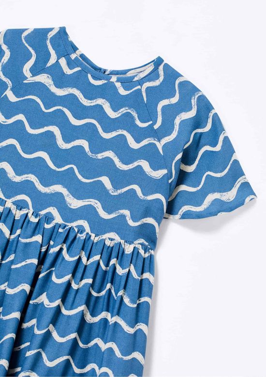 Foto do produto: Vestido Infantil Menina Estampado - Azul