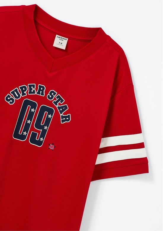 Foto do produto: Camiseta Infantil Menino Oversized - Vermelho