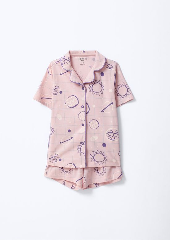 Foto do produto: Pijama Infantil Menina Americano Estampado - Rosa