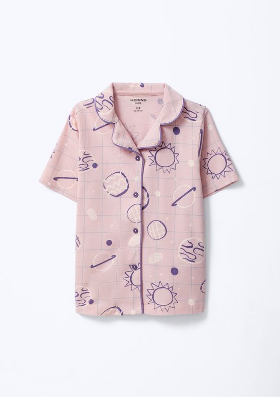 Foto do produto: Pijama Infantil Menina Americano Estampado - Rosa