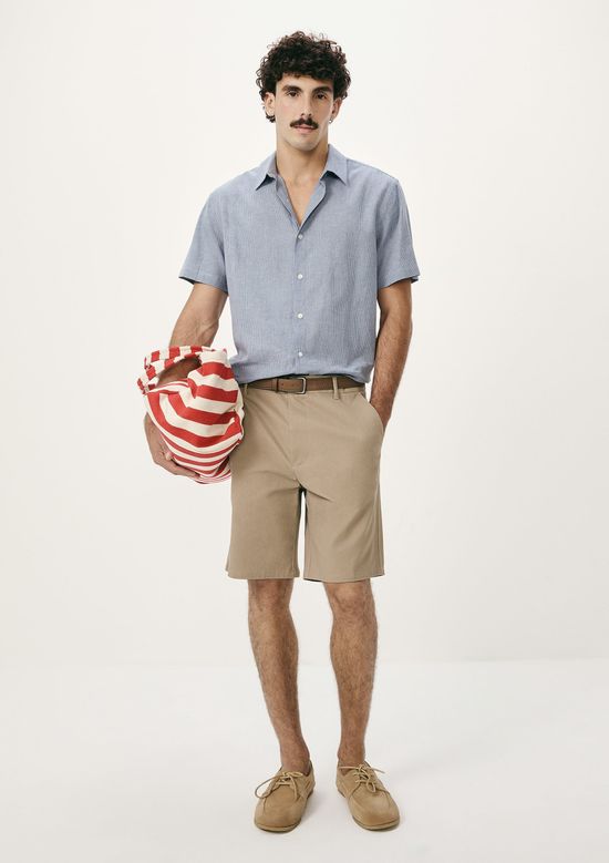 Foto do produto: Bermuda Masculina Chino Em Sarja - Marrom