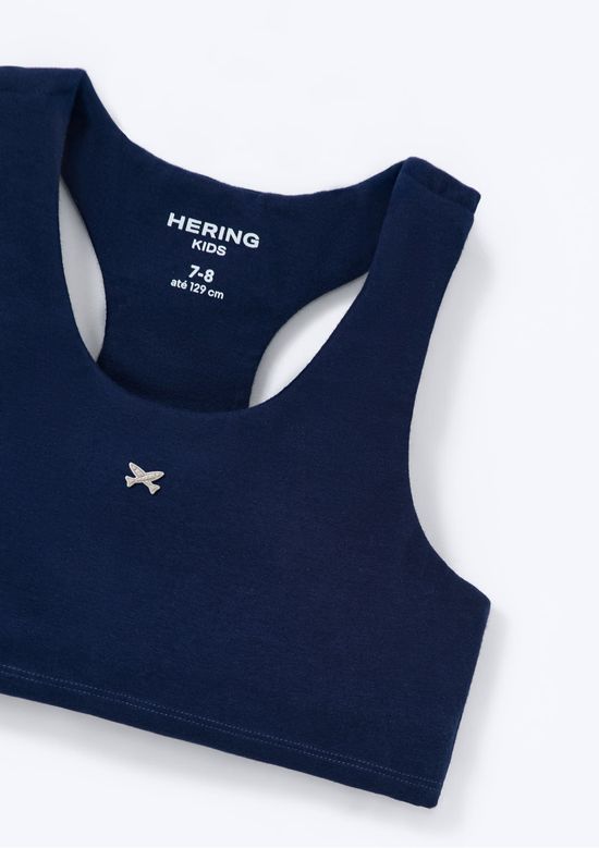 Foto do produto: Top Infantil Menina Toque Macio - Azul