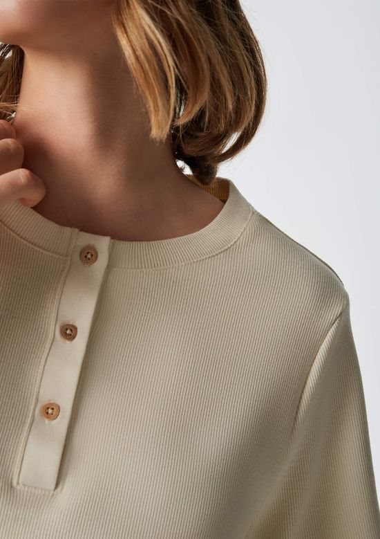 Foto do produto: Pijama Curto Feminino Em Ribana - Creme