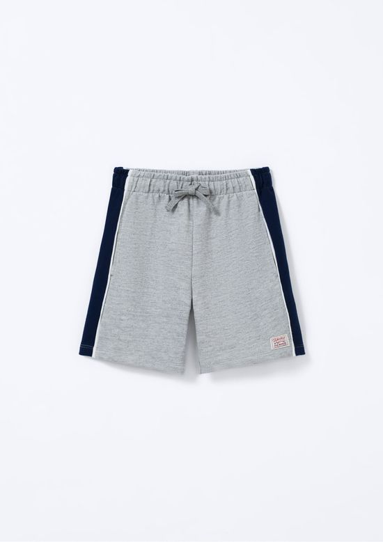 Foto do produto: Bermuda 1880 Infantil Menino Com Patch - Cinza