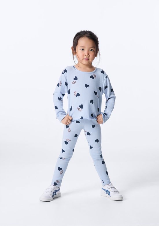 Foto do produto: Calça Legging Infantil Menina Toddler Estampada - Azul