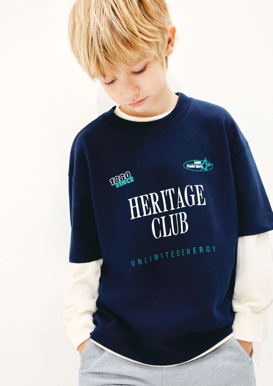 Foto do produto: Camiseta Infantil Menino Estampada Oversized - Azul