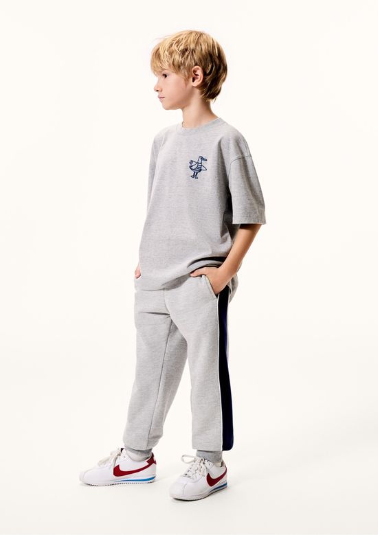 Foto do produto: Calça Infantil Menino Moletom Jogger - Cinza
