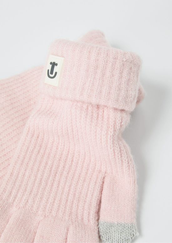 Foto do produto: Luva Infantil Unissex Em Tricô - Rosa