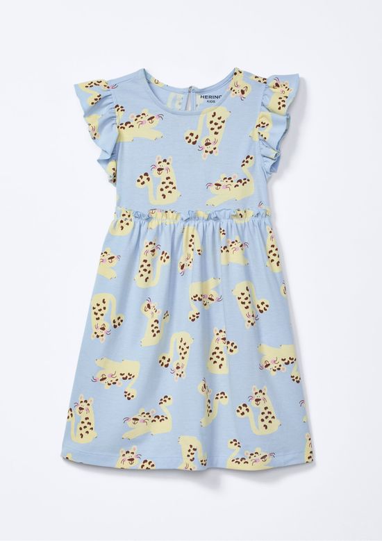 Foto do produto: Vestido Infantil Toddler Com Babado - Azul