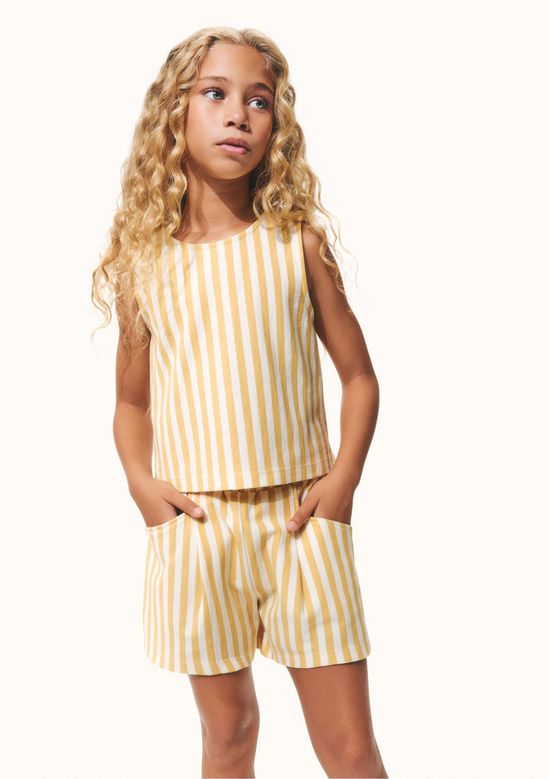 Foto do produto: Conjunto Infantil Menina Fio Tinto Texturizado - Amarelo