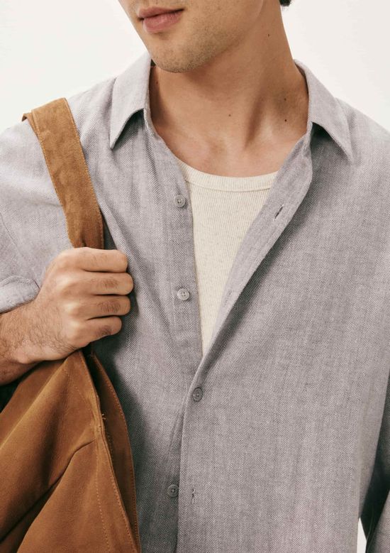 Foto do produto: Camisa Masculina Regular Manga Longa - Cinza