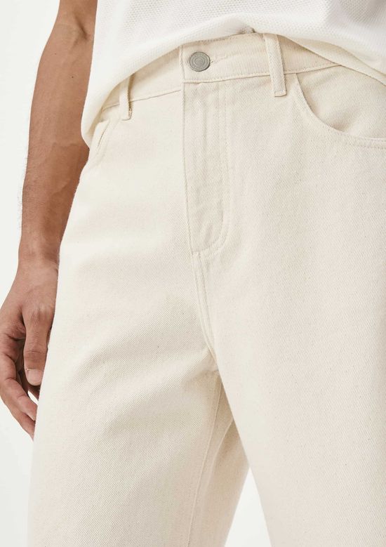 Foto do produto: Bermuda Masculina Reta Em Sarja - Bege