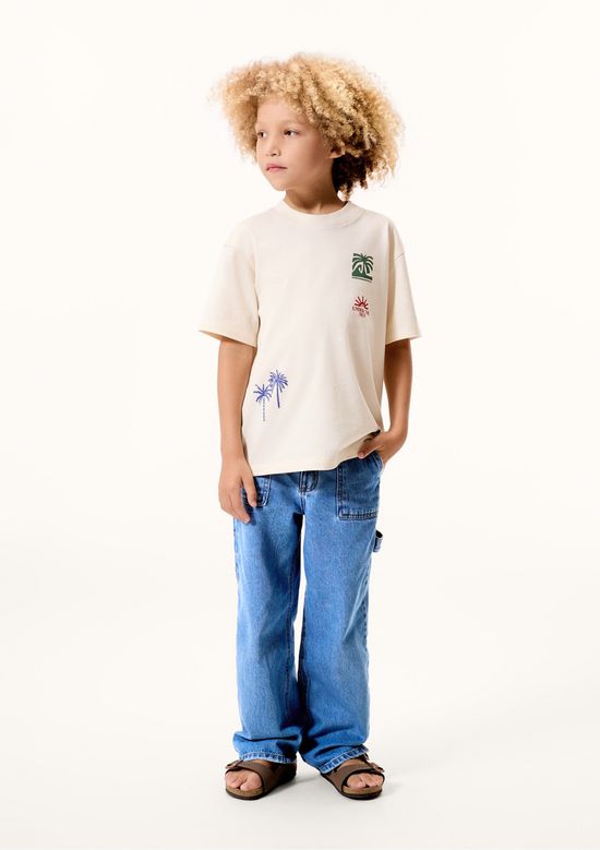 Foto do produto: Calça Infantil Menino Jeans Reta - Azul