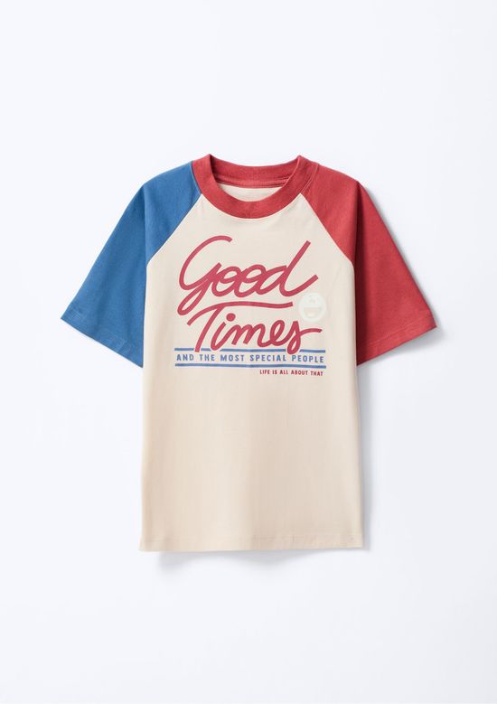 Foto do produto: Pijama Curto Infantil Menino Com Aplique - Creme