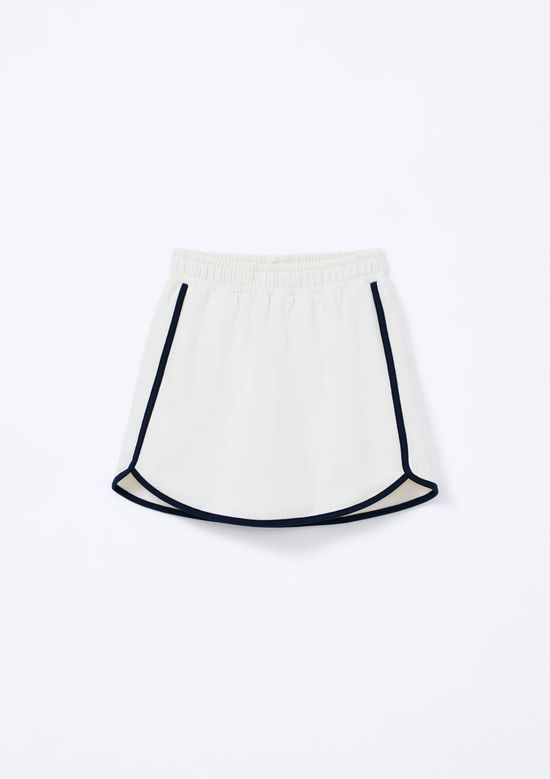 Foto do produto: Shorts Saia Infantil Com Frisos Contrastantes - Off white