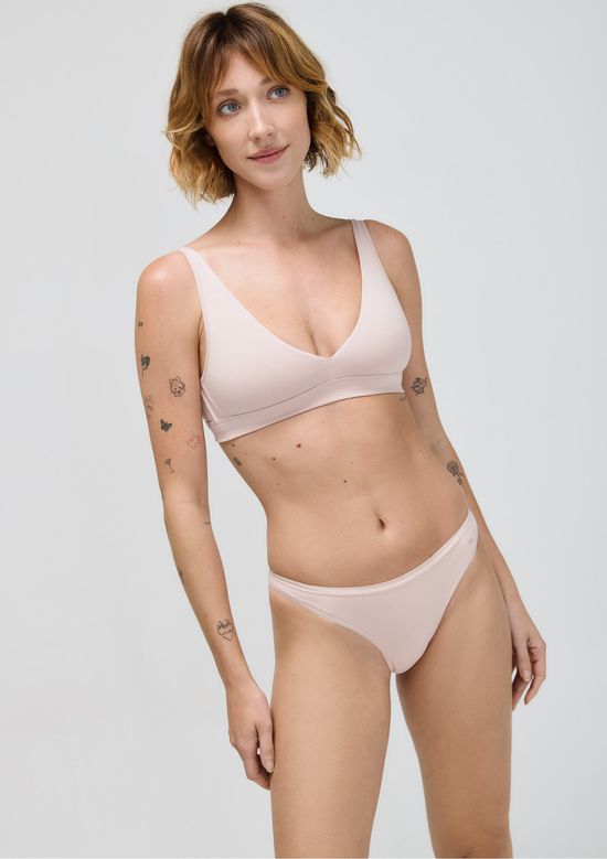 Foto do produto: Kit 3 Calcinhas Tanga Em Malha - Multicolorido