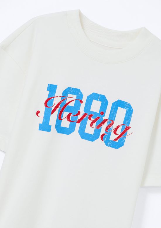 Foto do produto: Camiseta Infantil Menino Estampada Oversized - Off white