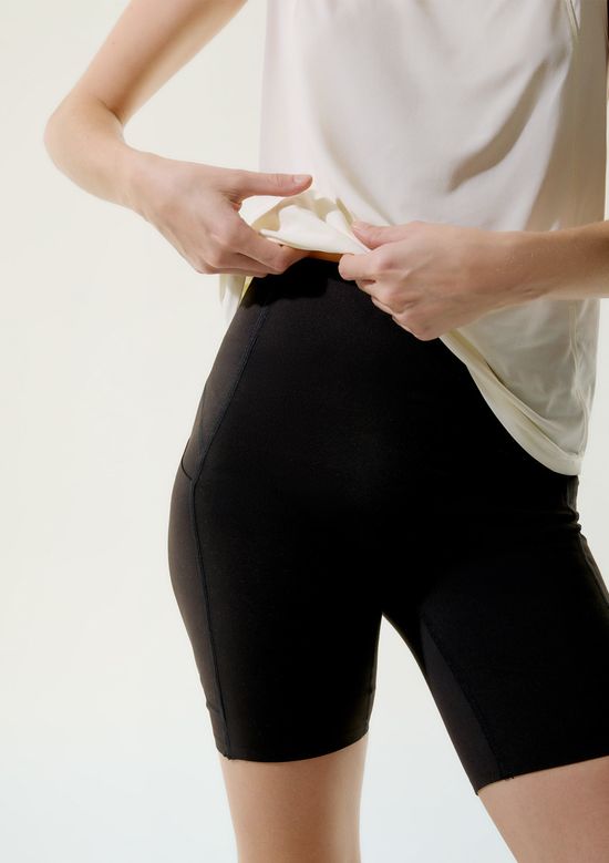 Foto do produto: Bermuda Esportiva Feminina Biker Alongada - Preto