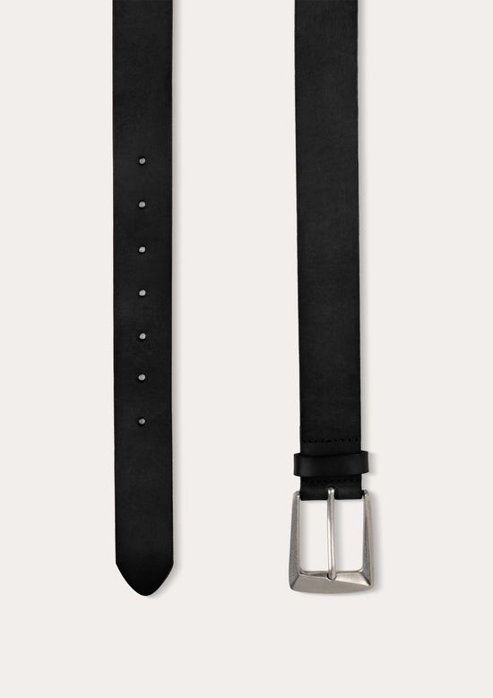 Foto do produto: Cinto Feminino Em Couro Com Fivela Prateada - Preto