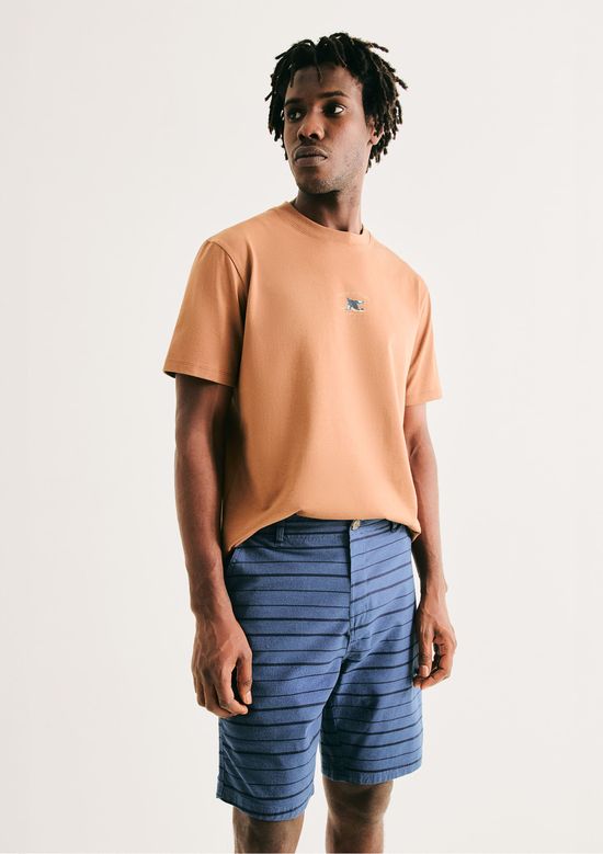 Foto do produto: Bermuda Masculina Fio Tinto Listrada - Azul