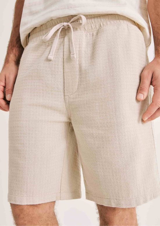Foto do produto: Bermuda Masculina Texturizada - Creme