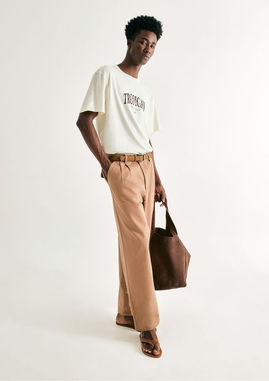 Foto do produto: Calça Masculina Alfaiataria Texturizada - Marrom