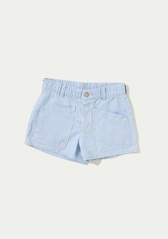 Foto do produto: Shorts Infantil Menina Jeans Reto - Azul