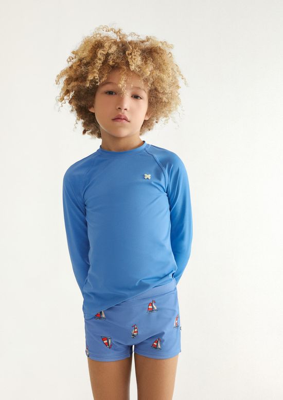 Foto do produto: Sunga Infantil Boxer Com Lycra® - Azul