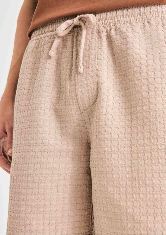 Foto do produto: Bermuda Masculina Reta Texturizada - Bege