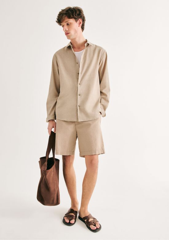 Foto do produto: Bermuda Masculina Reta Anarruga - Bege