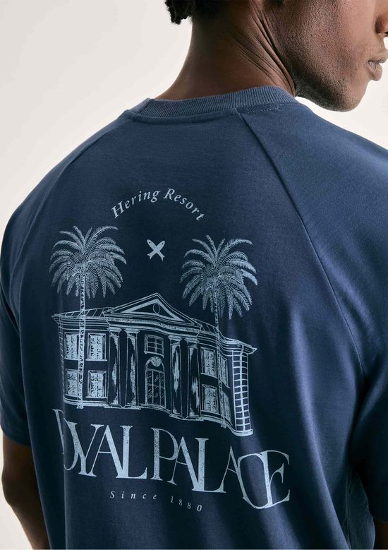 Foto do produto: Camiseta Masculina Super Cotton Relaxed - Azul