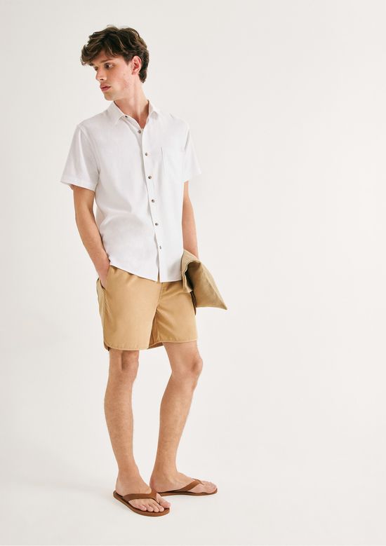 Foto do produto: Shorts Masculino Peach Touch Vintage - Bege