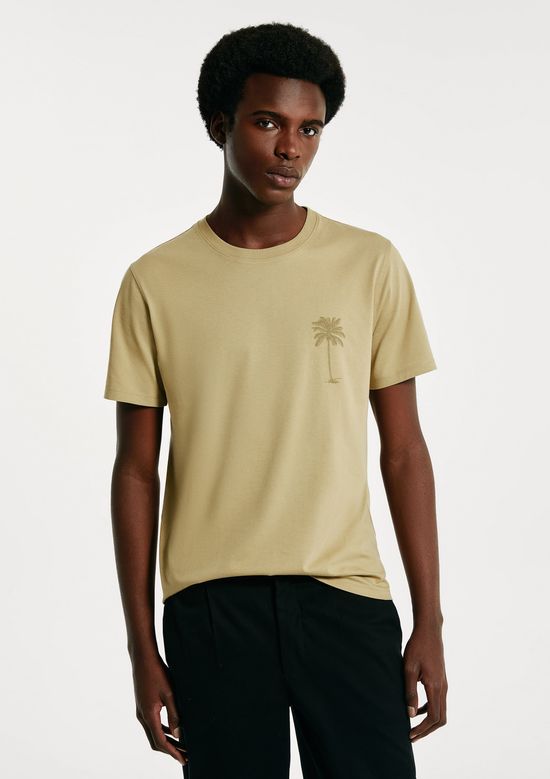 Foto do produto: Camiseta Masculina Algodão Peruano Estampada - Verde