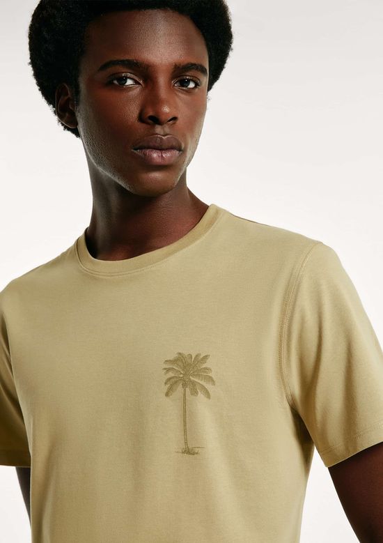 Foto do produto: Camiseta Masculina Algodão Peruano Estampada - Verde