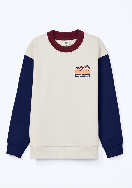 Foto do produto: Blusão Infantil Menino Com Estampa Localizada - Cinza