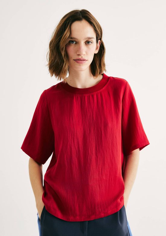 Foto do produto: Blusa Feminina Peach Touch Texturizada - Vermelho