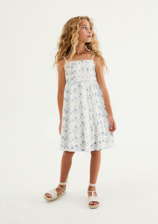 Foto do produto: Vestido Infantil Evasê Laise - Creme