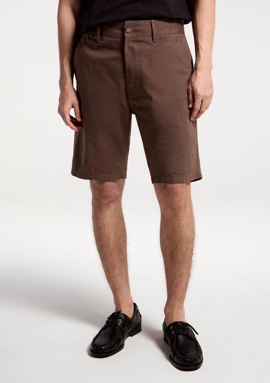 Foto do produto: Bermuda Em Sarja Masculina Chino - Marrom