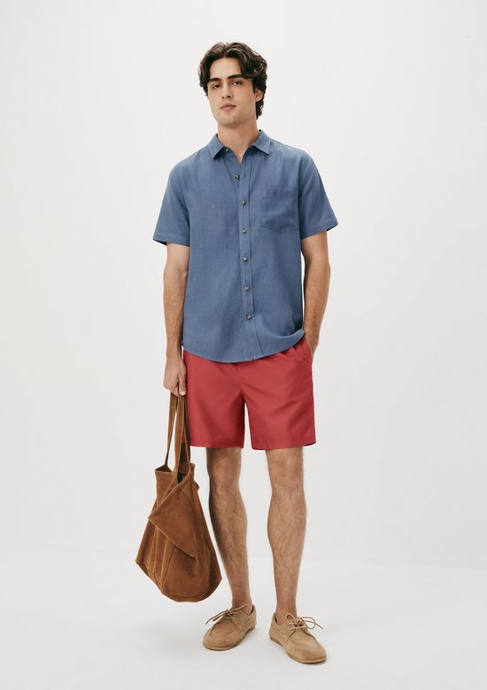 Foto do produto: Shorts Praia Básico Masculino - Vermelho