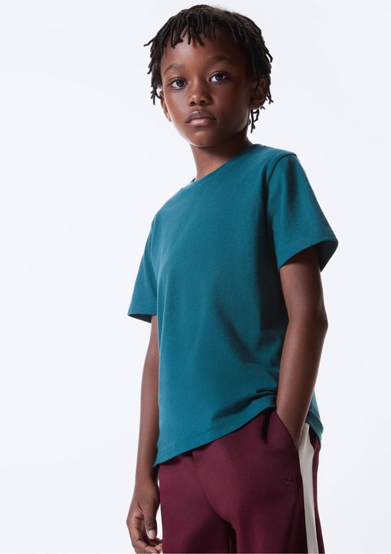 Foto do produto: Camiseta Básica Infantil Menino Manga Curta Slim - Verde