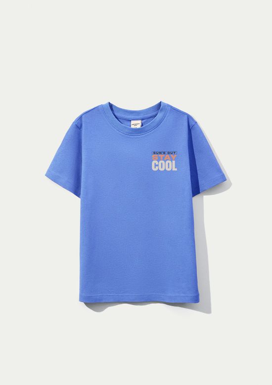 Foto do produto: Camiseta Infantil Menino Regular Estampada - Azul