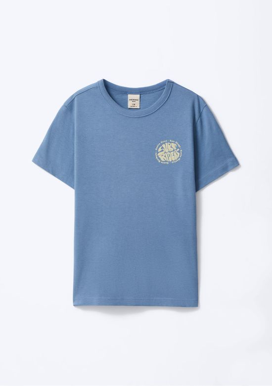 Foto do produto: Camiseta Infantil Menino Regular Estampada - Azul