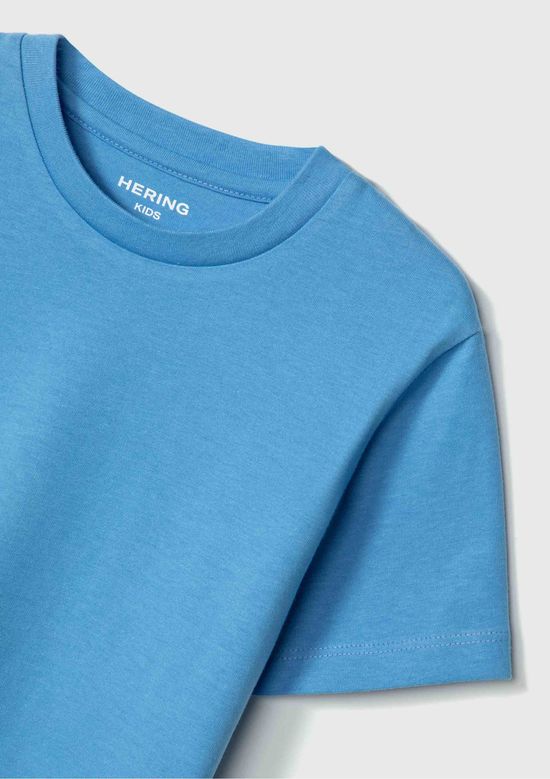 Foto do produto: Camiseta Básica Infantil Menino Manga Curta Slim  - Azul