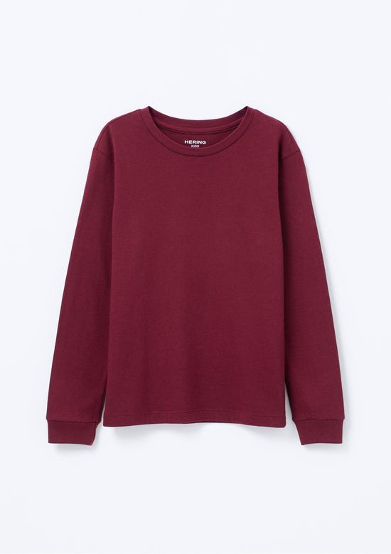Foto do produto: Camiseta Básica Infantil Menino Manga Longa - Vinho