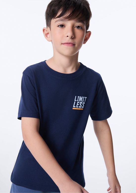 Foto do produto: Camiseta Infantil Menino Regular Estampada - Azul