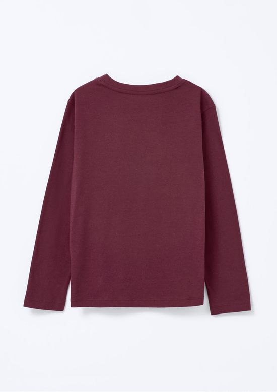 Foto do produto: Camiseta Infantil Menino Manga Longa Com Estampa Hering Kids - Vinho